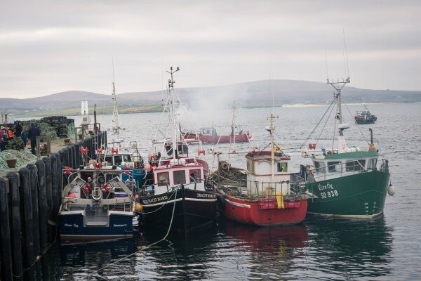 Some of the fishing boats that joined the search for missing Rescue 116 Crew members, Ciarán Smith and Paul Ormsby. Some of the fishing boats that joined the search for missing Rescue 116 Crew members, Ciarán Smith and Paul Ormsby.