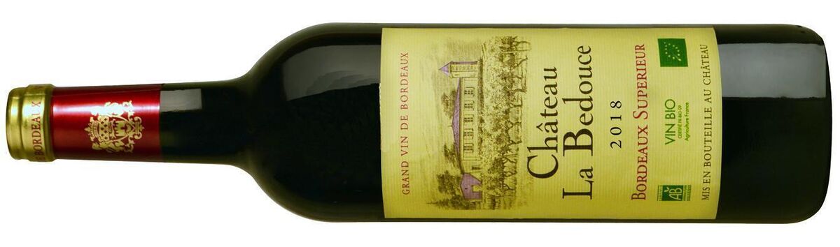 Château la Bedouce 2018, Organic Bordeaux Superieur, €16.95 Château la Bedouce 2018, Organic Bordeaux Superieur, €16.95