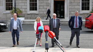 <p>(Left to right) Michael Collins, Carol Nolan, Mattie McGrath and Richard O'Donoghue of the Rural Independents who described Ireland’s approach to immigration as an “open door” and “reckless” policy. File picture: Sam Boal /Rollingnews.ie</p>