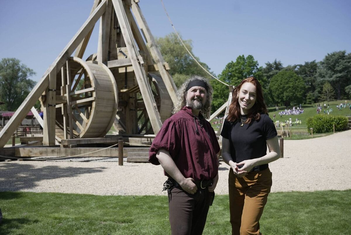 Hannah Fry and Marc Alden Taylor. in The Secret Genius of Modern Life Hannah Fry and Marc Alden Taylor. in The Secret Genius of Modern Life
