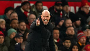Erik ten Hag’s side are sixth in the table (Martin Rickett/PA)