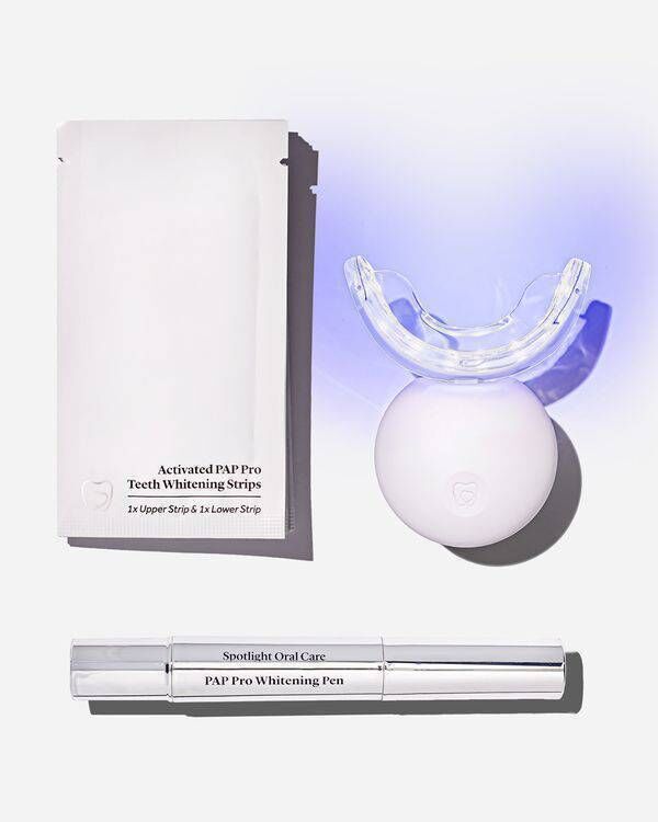 Spotlight Oral Care Professional LED Teeth Whitening System (€119.95, eu.spotlightoralcare.com) 