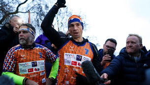 <p>Kevin Sinfield has so far helped raise more than eight million pounds for MND campaigns Pic: Zac Goodwin/PA</p>