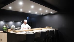 <p>Takashi Miyazaki’s in his Michelin star restaurant ichigo ichie, Cork City. Picture: Clare Keogh</p>