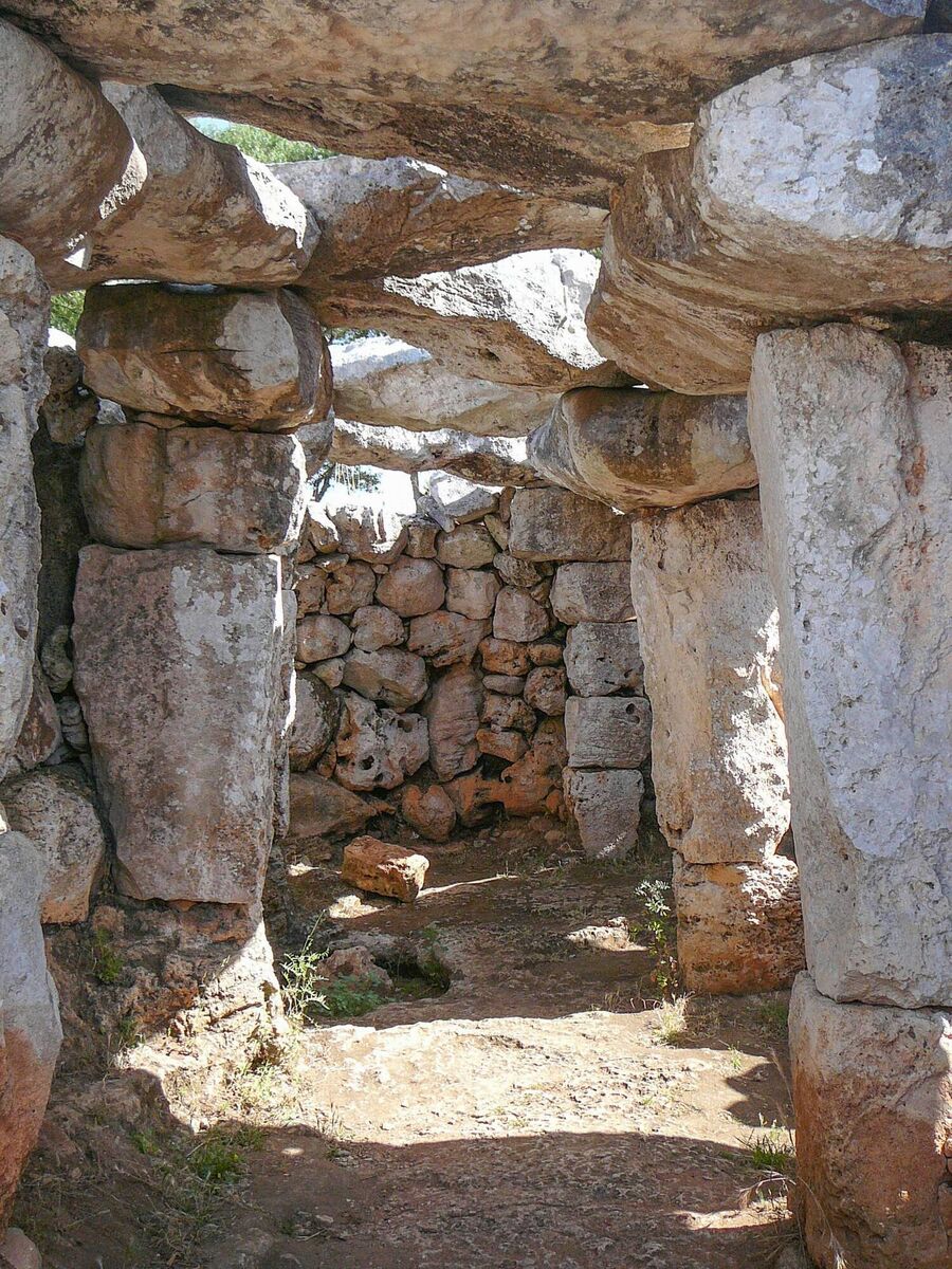 Ancient ruins in the Torre den Galmes talayotic archeological site in Menorca, Spain Ancient ruins in the Torre den Galmes talayotic archeological site in Menorca, Spain
