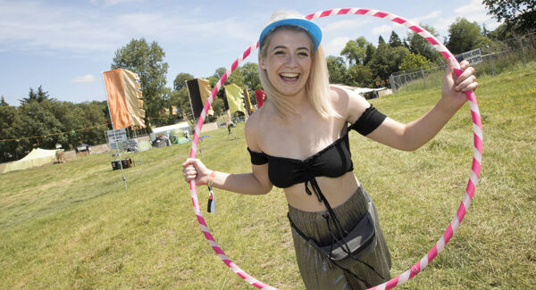 Laura Rice from Tipperary ready to party at Body & Soul. Picture: Michael Donnelly
