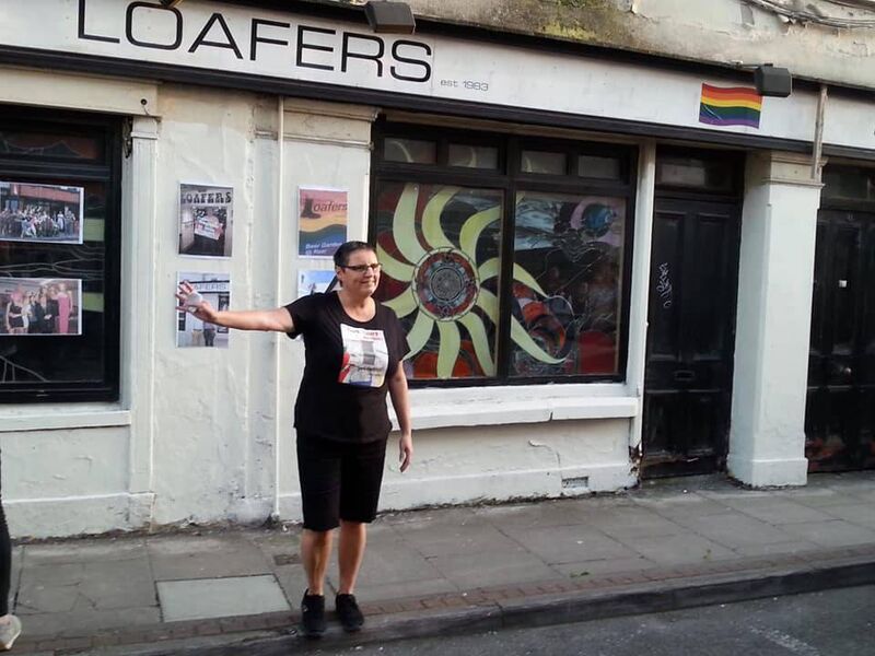 Orla Egan outside Loafers Bar on Douglas Street. Orla Egan outside Loafers Bar on Douglas Street.