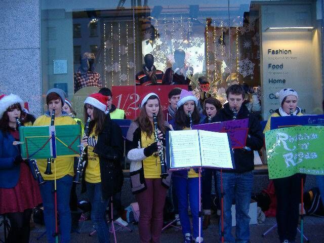 The Rhythm and Reeds group are one of many who busk on Cork city streets as part of the Sing for Simon campaign.