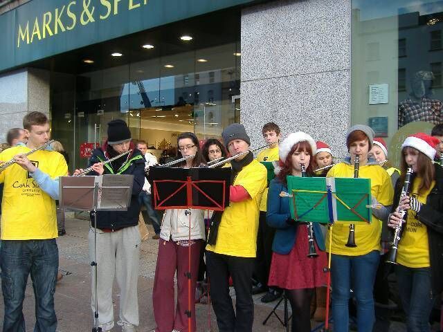 Come rain or shine, the group show up to play carols and raise vital funds for Cork Simon.