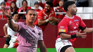 <p>BIG IN JAPAN: Cheslin Kolbe, Ardie Savea and (right) Richie Mo'unga are already starring in the Japanese Rugby League. Who else will follow them?</p>