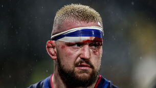 <p>FIERCE COMPETITOR: Leinster's Andrew Porter after the game with a blood injury. Pic: ©INPHO/Ben Brady</p>
