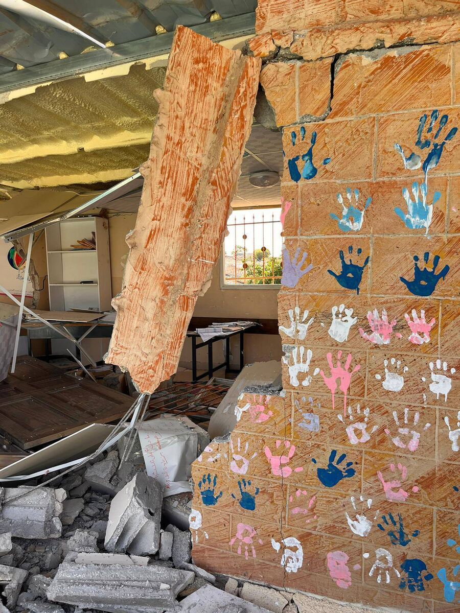A demolished a school in Zamuta, a village in the Occupied Palestinian Territory. A demolished a school in Zamuta, a village in the Occupied Palestinian Territory.