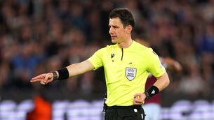 <p>Referee Halil Umut Meler. Domestic football in Turkey has been suspended indefinitely after an attack on one of the country's top referees, who was punched to the ground by a club president following a Super Lig match on Monday. Pic: Mike Egerton/PA Wire</p>