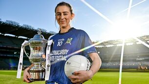 <p>WALL WOULD GIVE UP HAUL: Aileen Wall of Ballymacarbry, Waterford, with the Delores Tyrrell Memorial Cup. Photo by Sam Barnes/Sportsfile</p>