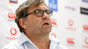 <p>IRFU Performance Director David Nucifora on Thursday. Picture: INPHO/Laszlo Geczo</p>