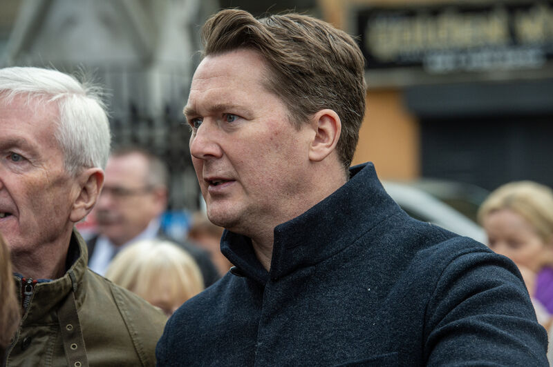 Actor Shane Casey at the requiem mass for Frank Twomey. Picture: Dan Linehan Actor Shane Casey at the requiem mass for Frank Twomey. Picture: Dan Linehan