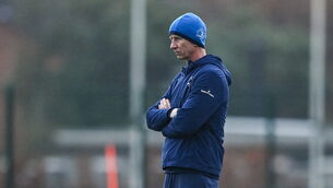<p>COY: Head coach Leo Cullen during a Leinster Rugby squad training session at UCD in Dublin. Pic: Harry Murphy/Sportsfile</p>