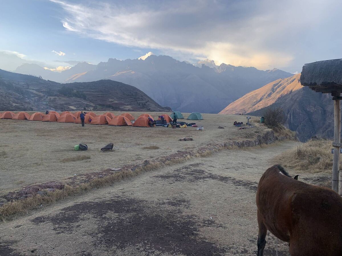 The campsite beside Huchuy Qosqo The campsite beside Huchuy Qosqo