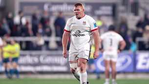 <p>FACE OFF: Ulster's Steven Kitshoff will face his South African teammate and captain Siya Kolisi when they play Racing 92 on Saturday. Pic: @INPHO/Laszlo Geczo</p>