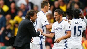 Hazard offers glimpse of Blues post-Terry
