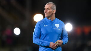 <p>Racing 92 head coach Stuart Lancaster before the Investec Champions Cup Pool 2 Round 2 match at Kingspan Stadium in Belfast. Picture: Ramsey Cardy/Sportsfile</p>