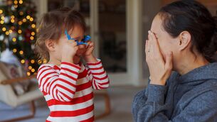 <p>Joanna Fortune: Games such as 'peek-a-boo' where you briefly disappear and reappear, help your baby develop 'people permanence' — an understanding that people still exist even when we do not see them</p>