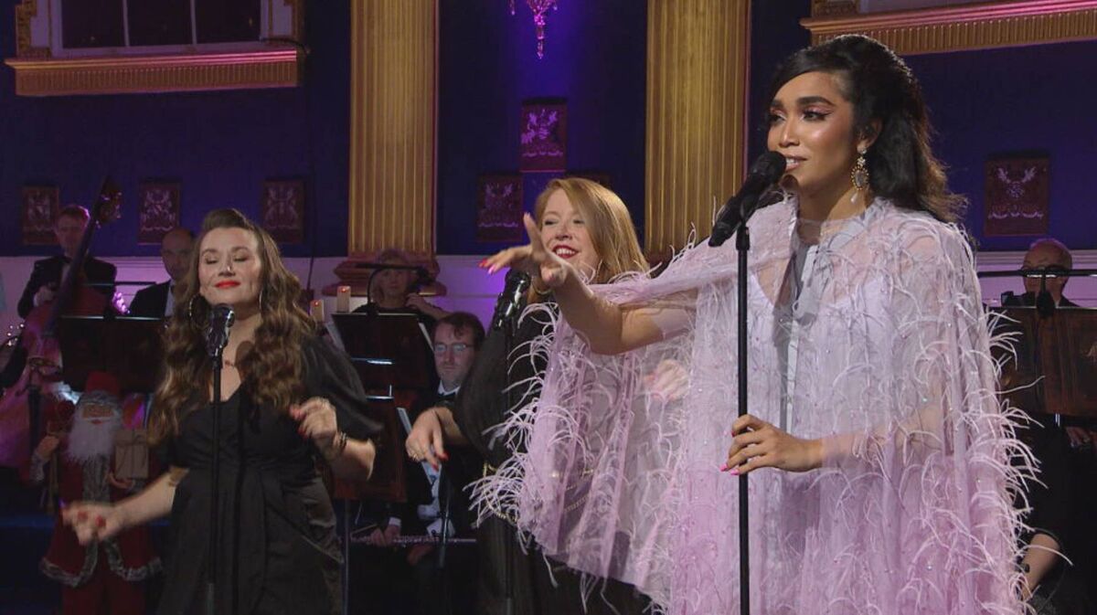 Erica Cody performs as part of Celine Byrne's Christmas Selection Box on RTÉ Erica Cody performs as part of Celine Byrne's Christmas Selection Box on RTÉ