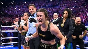 <p>TOPPING THE POLLS: In one of the sporting moments of the year, certainly in an Irish context, Katie Taylor gained revenge and the world undisputed super lightweight championship title against Chantelle Cameron at the 3Arena in Dublin. Pic: Stephen McCarthy/Sportsfile</p>