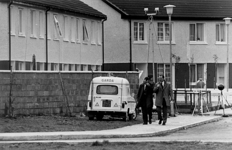 The siege at the council house in Monasterevin where Dr Tiede Herrema was eventually released safely on November 7, 1975.