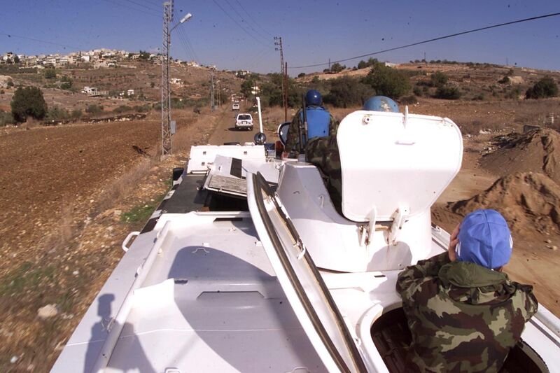 The almost 350 personnel stationed in South Lebanon at the moment will feel anything but bored as they run between bedroom and bunker, seeking safety from the sporadic shelling of the region from across the Israeli border. File picture