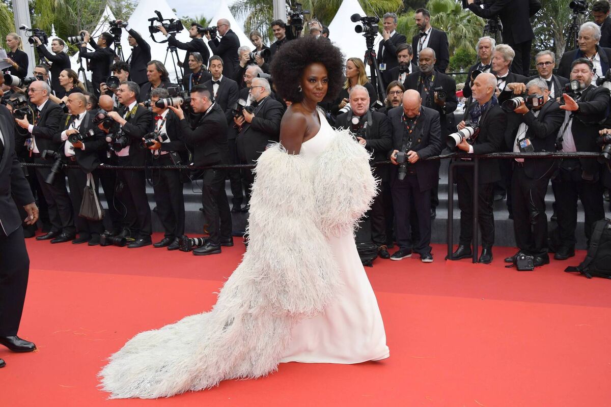 Viola Davis attends the "Monster" red carpet during the 76th annual Cannes film festival at Palais des Festivals on May 17, 2023 in Cannes, France. (Photo by Kristy Sparow/Getty Images)