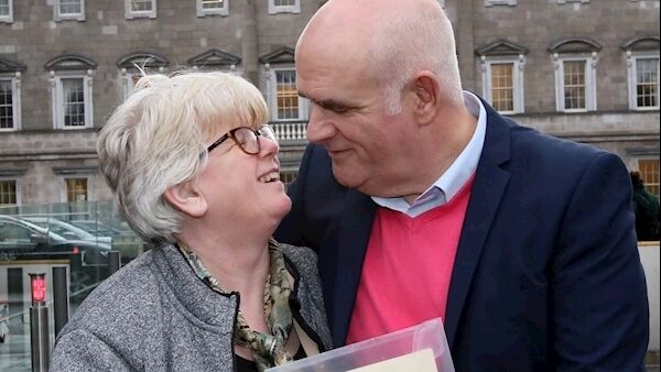 Dr John Bosco Conama outside Leinster House with his wife Audrey Conama. Picture: Mark Stedman Dr John Bosco Conama outside Leinster House with his wife Audrey Conama. Picture: Mark Stedman