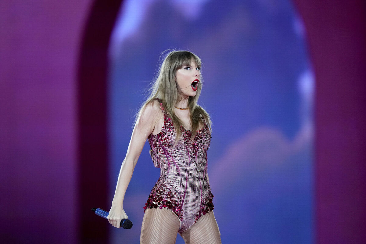Taylor Swift performs at the Monumental stadium during her Eras Tour concert in Buenos Aires, Argentina. Taylor Swift performs at the Monumental stadium during her Eras Tour concert in Buenos Aires, Argentina.