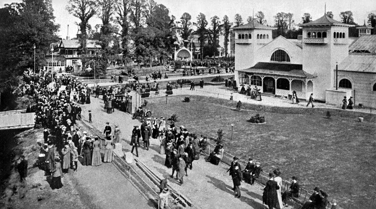 A general view of the 1902 Cork International Exhibition at Fitzgerald's Park.