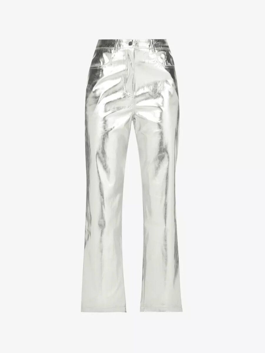 Amy Lynn ‘Lupe’ straight-leg high-rise faux leather trousers, Selfridges, €72