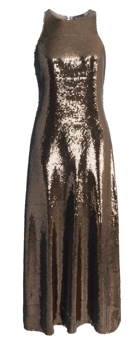 Sequin slip maxi dress, River Island, €107