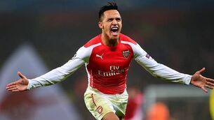 £140m: The cost if Alexis Sanchez exits Arsenal stage