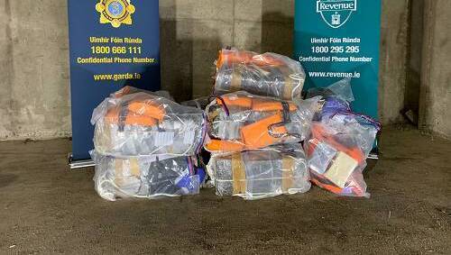 300kgs worth of cocaine with an estimated street value of €21m were uncovered.