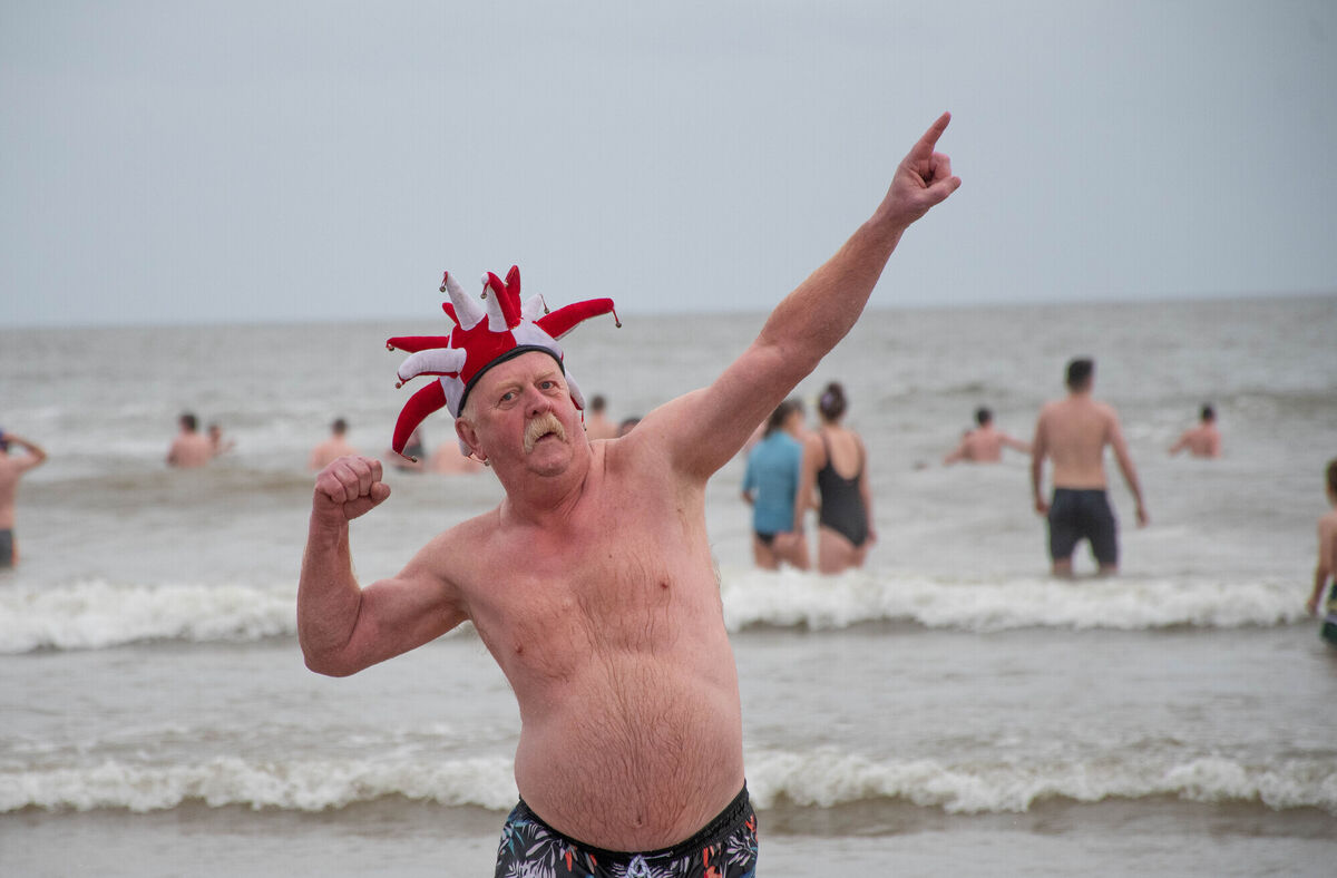 Risteard Mulcahy from Youghal enjoying his time at the recent Christmas Day Swim on the Front Strand in Youghal. Picture: Howard Crowdy