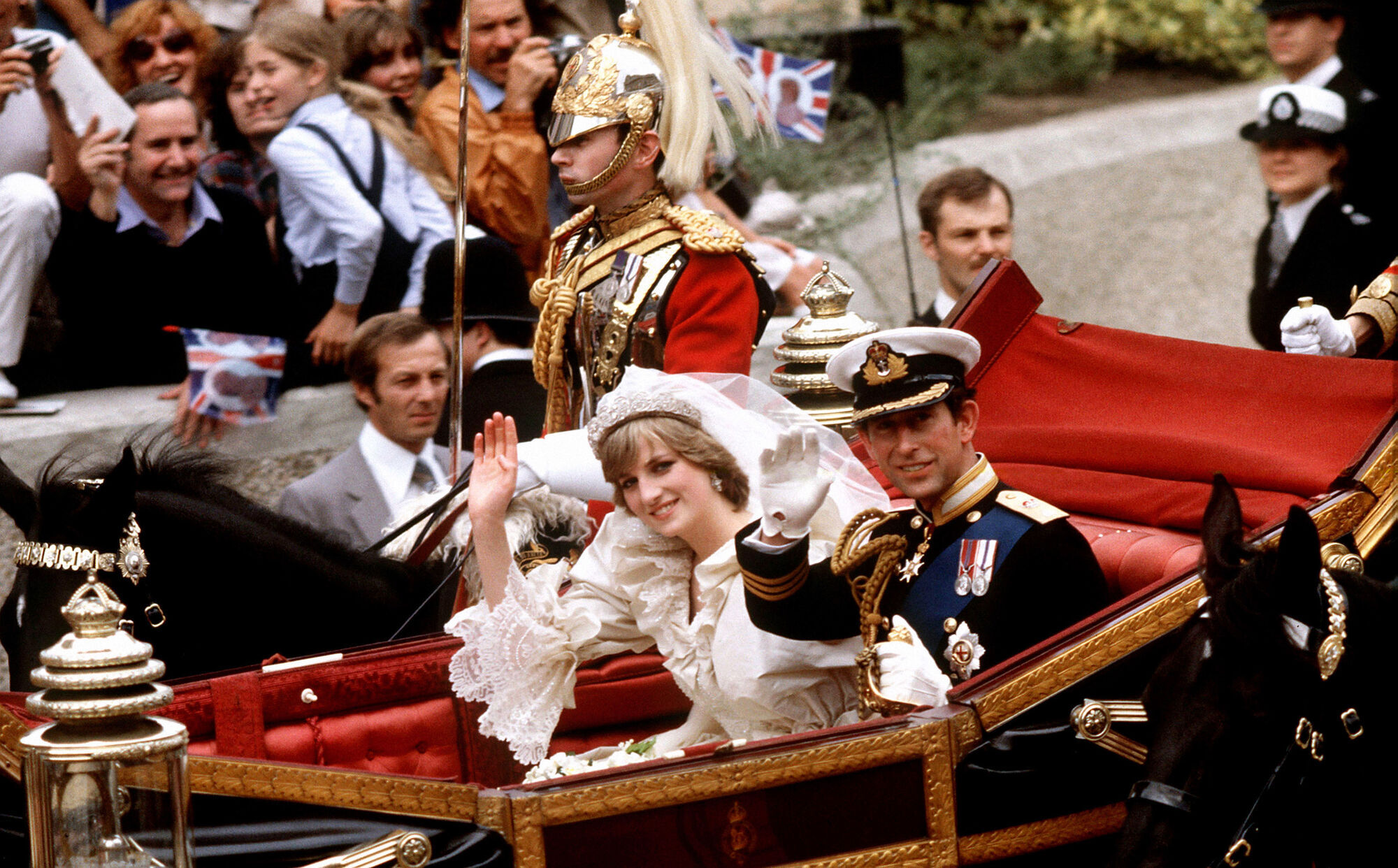 Britain's Prince Charles and Princess Diana after their wedding in 1981. Picture: PA Wire