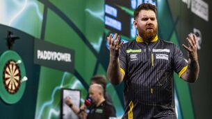 <p>CONTROVERSY: Scott Williams beat German Martin Schindler at Alexandra Palace (Steven Paston/PA)</p>
