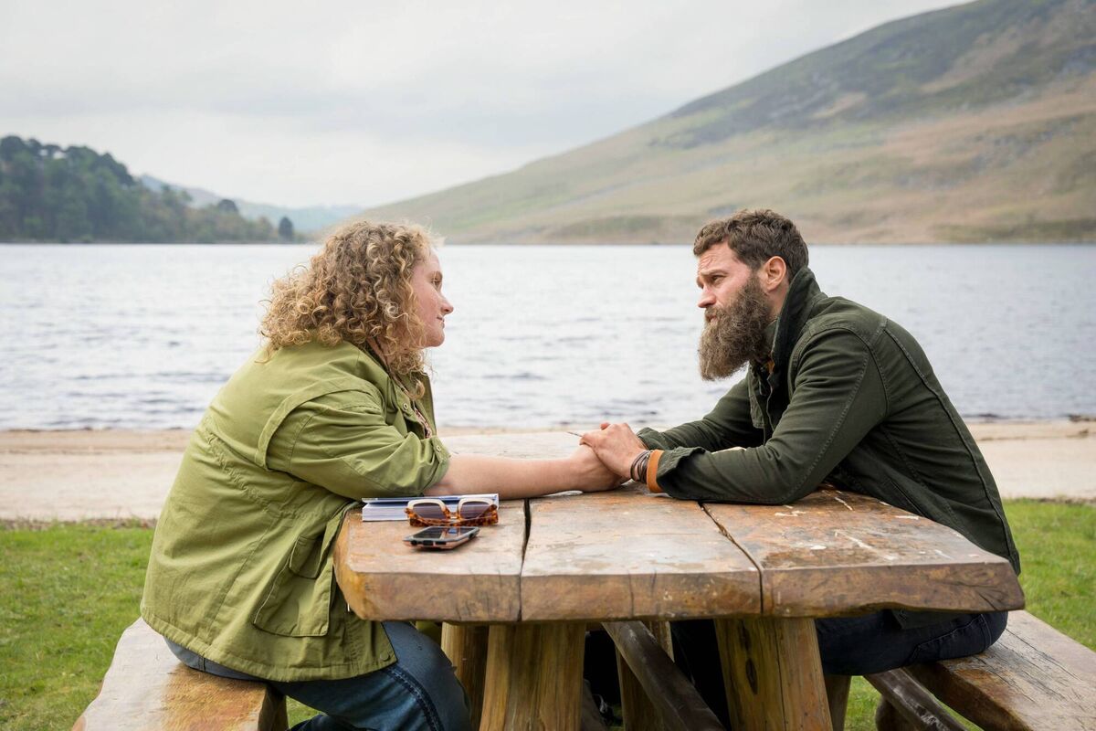 Danielle Macdonald as Helen Chambers and Jamie Dornan as Elliot Stanley. Picture: BBC/Two Brothers/Steffan Hill Danielle Macdonald as Helen Chambers and Jamie Dornan as Elliot Stanley. Picture: BBC/Two Brothers/Steffan Hill