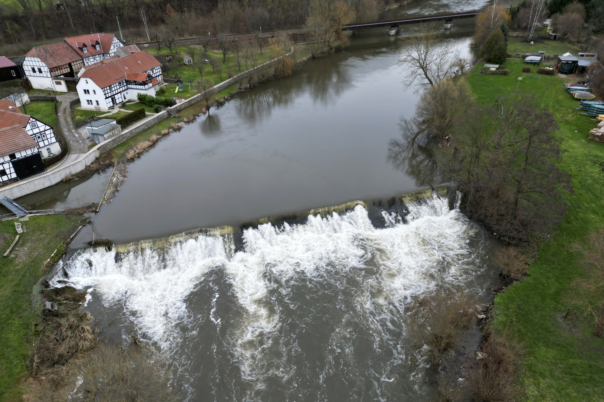 Rivers remain high in parts of northern and central Europe after heavy rain