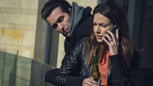 <p>Emmet J Scanlan and Michelle Keegan in Fool Me Once, on Netflix. </p>