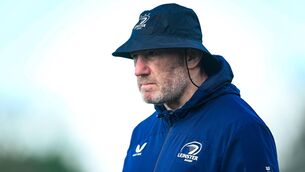 <p>Leinster assistant coach Robin McBryde.</p>