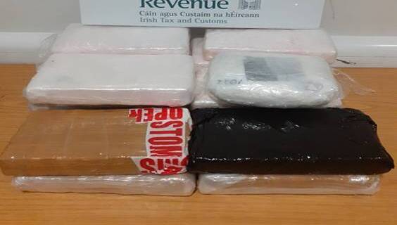 Cocaine worth over €1.1m seized at Dublin Airport