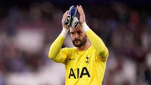 <p>LA-LA-LANDED: Tottenham Hotspur goalkeeper Hugo Lloris applaud the fans after the Premier League match at the London Stadium, London. Picture date: Wednesday August 31, 2022.</p>