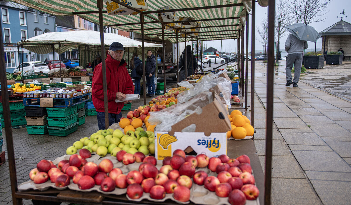 Shopping for fruit at the Farmers' Market in Bantry, Co Cork. Picture: Dan Linehan