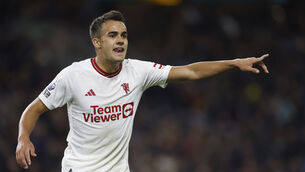 Sergio Reguilon is returning to Tottenham after a loan spell at Manchester United (Richard Sellers/PA)