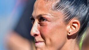<p>Pachuca's Spanish midfielder Jenni Hermoso smiles after being honoured for her World Cup title before the women's Mexican football league match against Pumas at the Hidalgo stadium in Pachuca, Hidalgo State, Mexico, on September 10, 2023. Pic: JAIME LOPEZ/AFP via Getty Images</p>